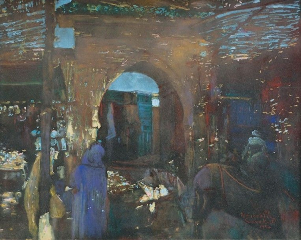 Le souk de Marrakech by Jacques Majorelle