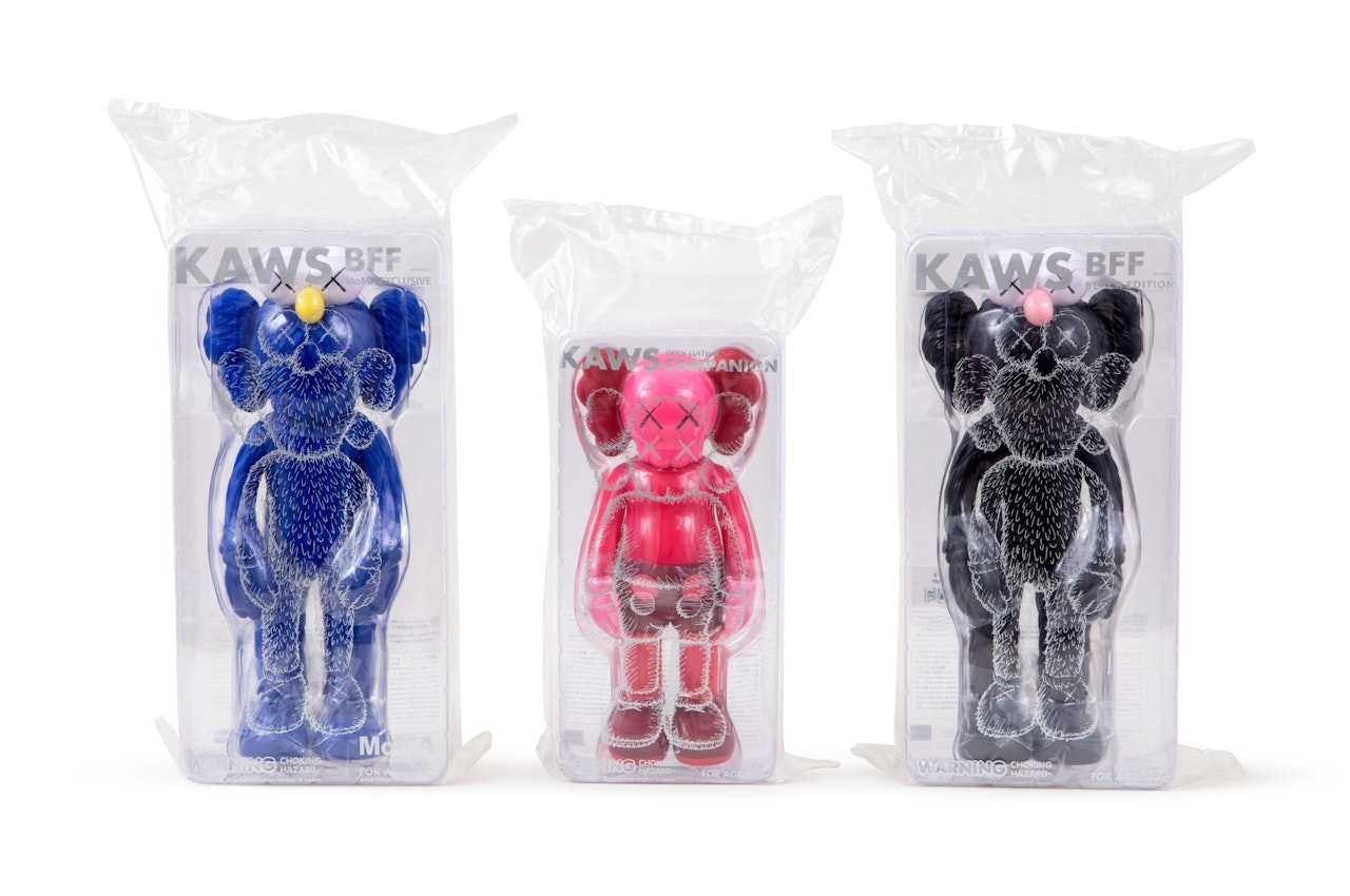 Companion: Blush (Full Body); BFF (Blue); and BFF (Black) by Kaws