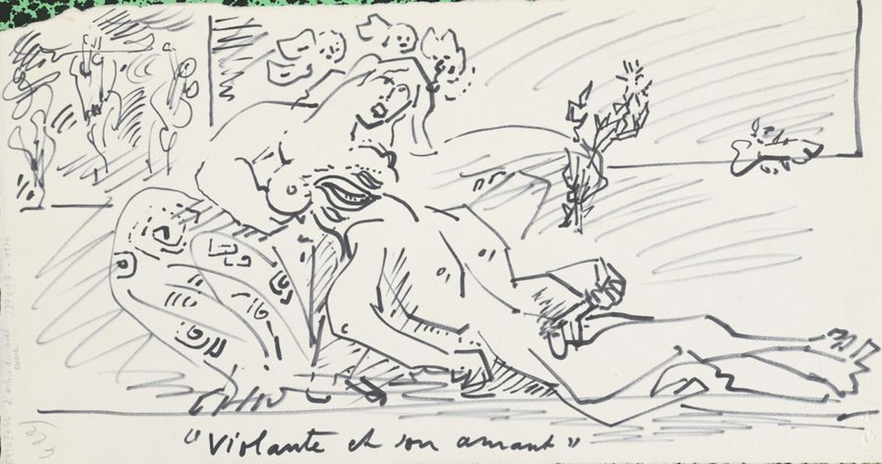 The Tree of Evil and Violante and her Lover by André Masson