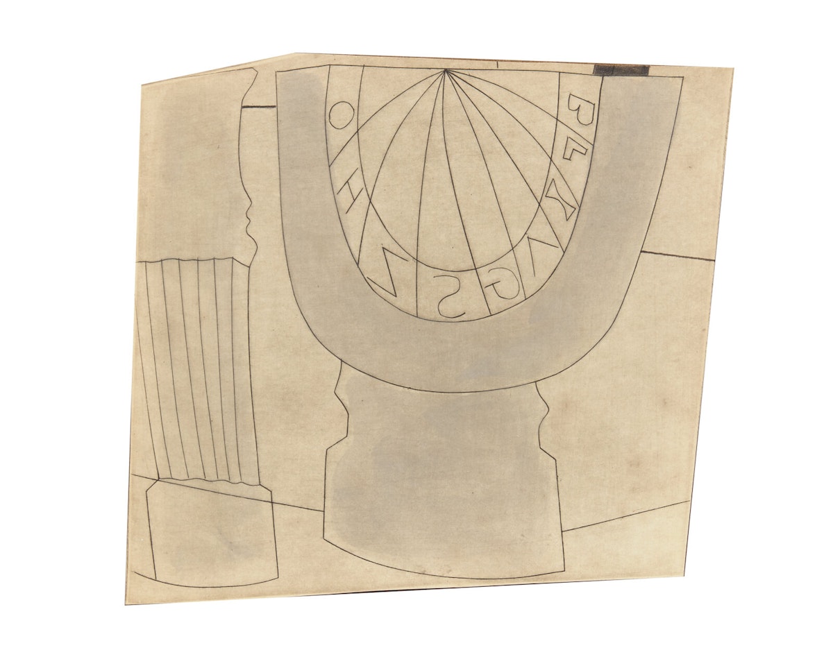 Turkish Sundial with Column by Ben Nicholson, O.M.