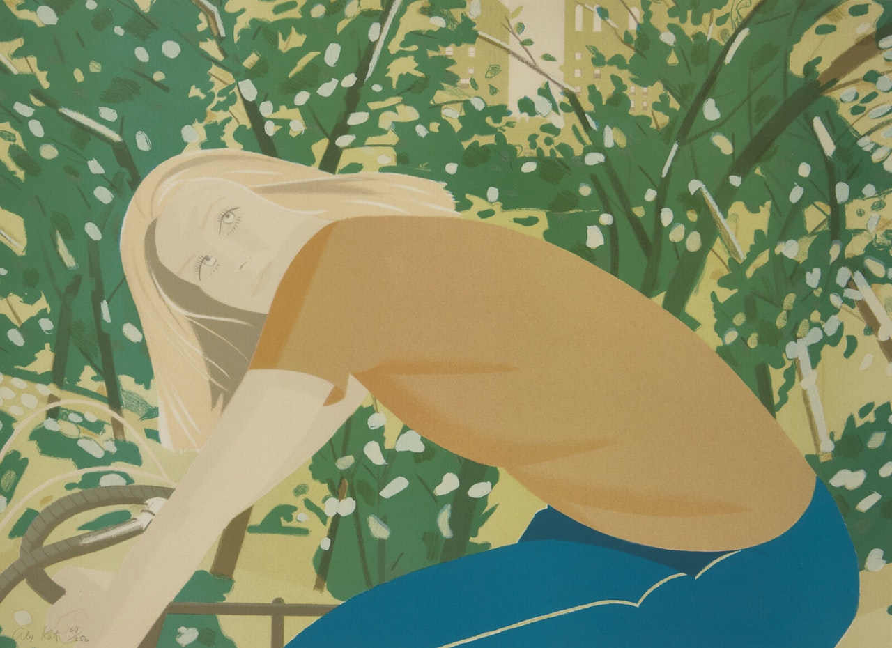 Bicycle Rider by Alex Katz