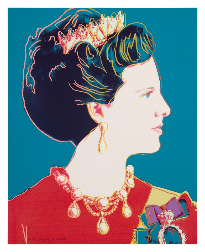 Queen Margrethe II of Denmark (Feldman & Schellmann II.343A) by Andy Warhol