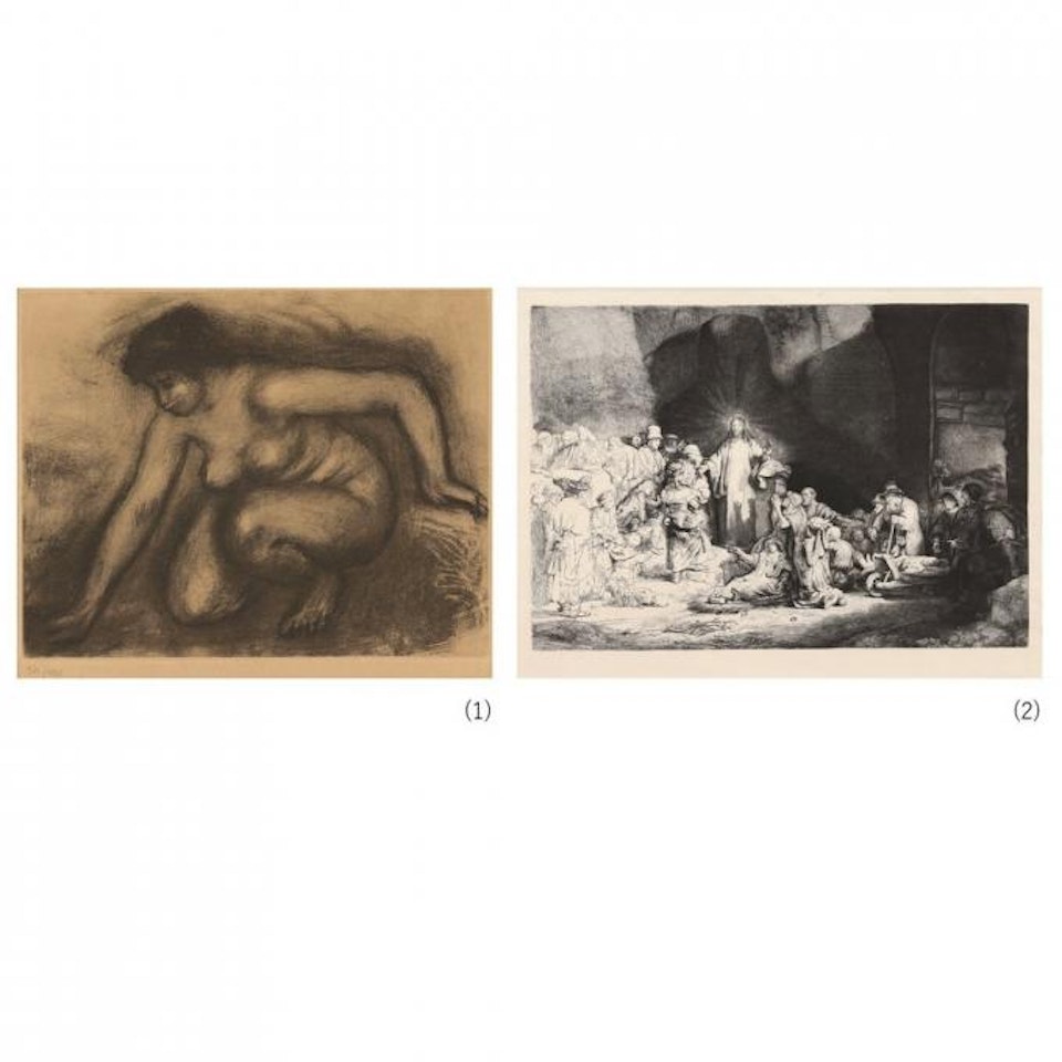 BAIGNEUSES (2)CHRIST WITH THE SICK AROUND HIM by Pierre-Auguste Renoir
