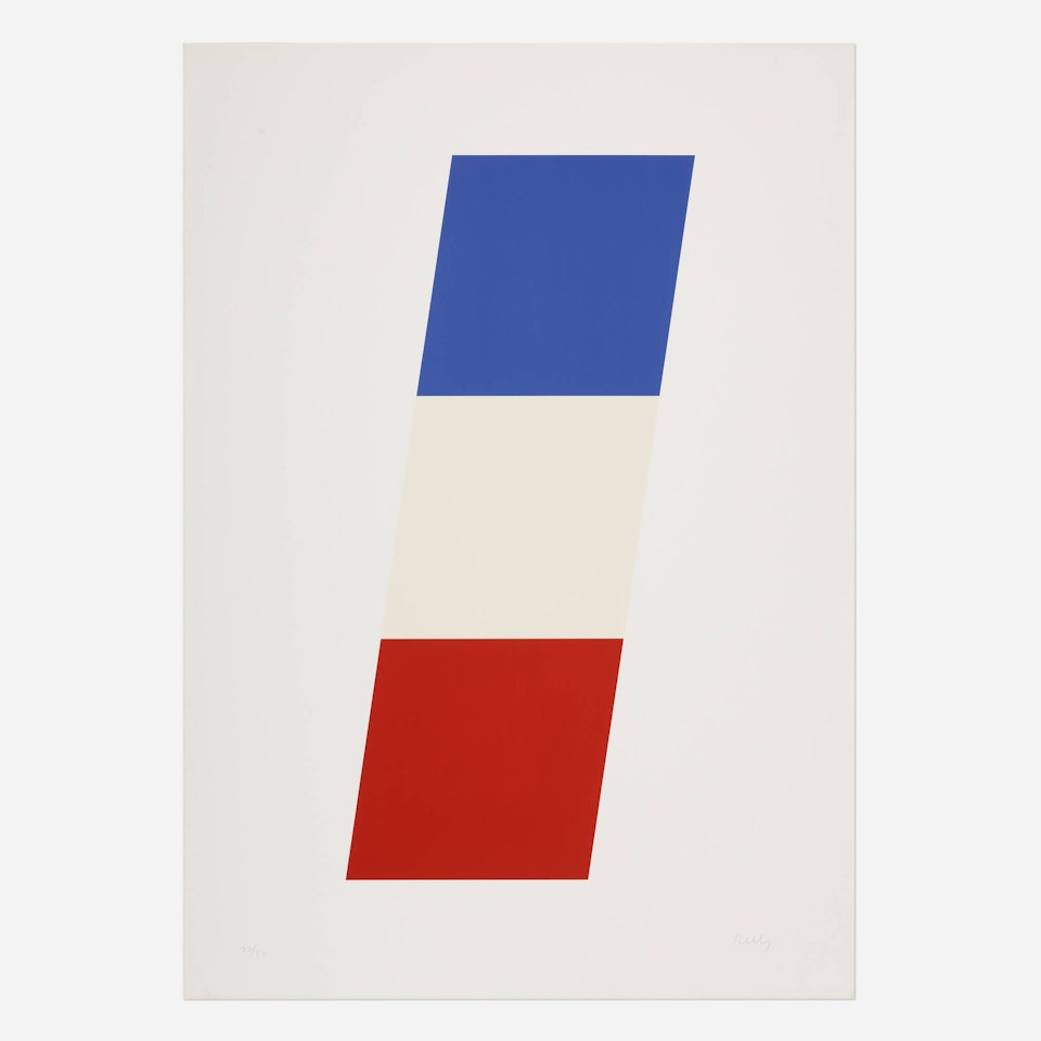 Blue, White, Red by Ellsworth Kelly