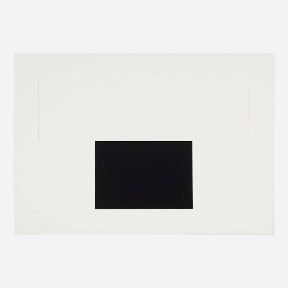 White Bar with Black by Ellsworth Kelly