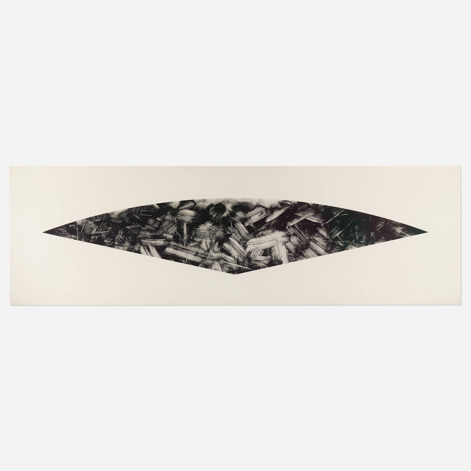 Dark Gray Curve (State I) by Ellsworth Kelly