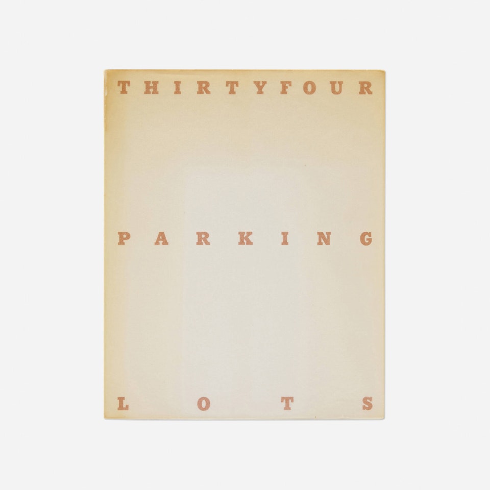 Thirtyfour Parking Lots by Ed Ruscha