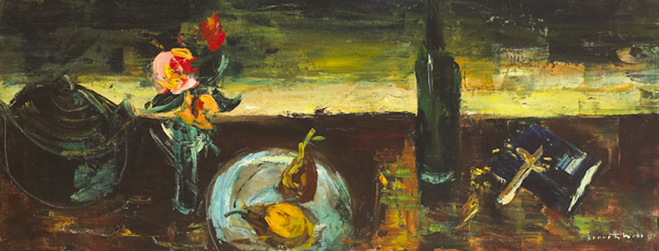 STILL LIFE WITH CRUCIFIX by Kenneth Webb