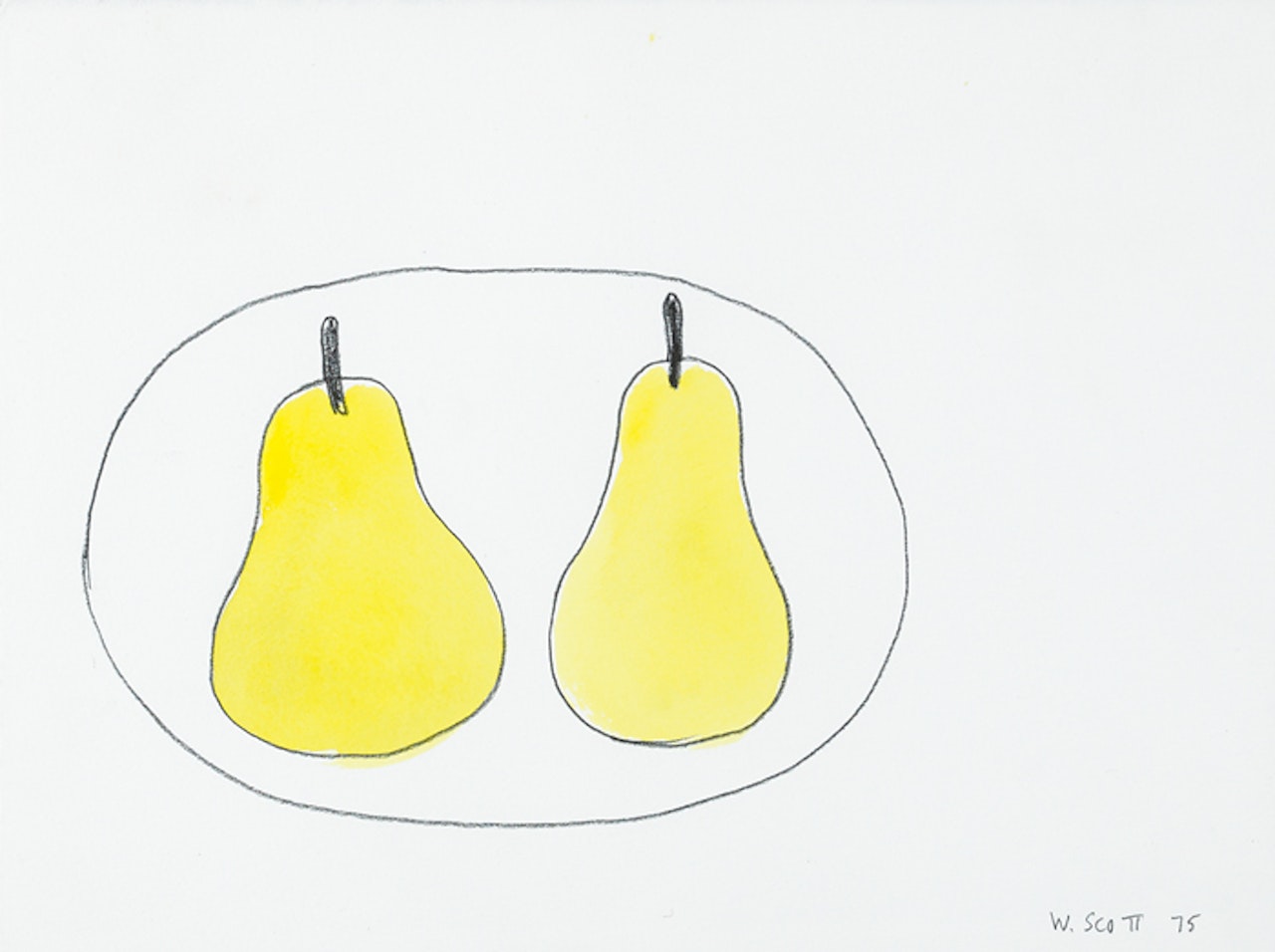 YELLOW PEARS by William Scott