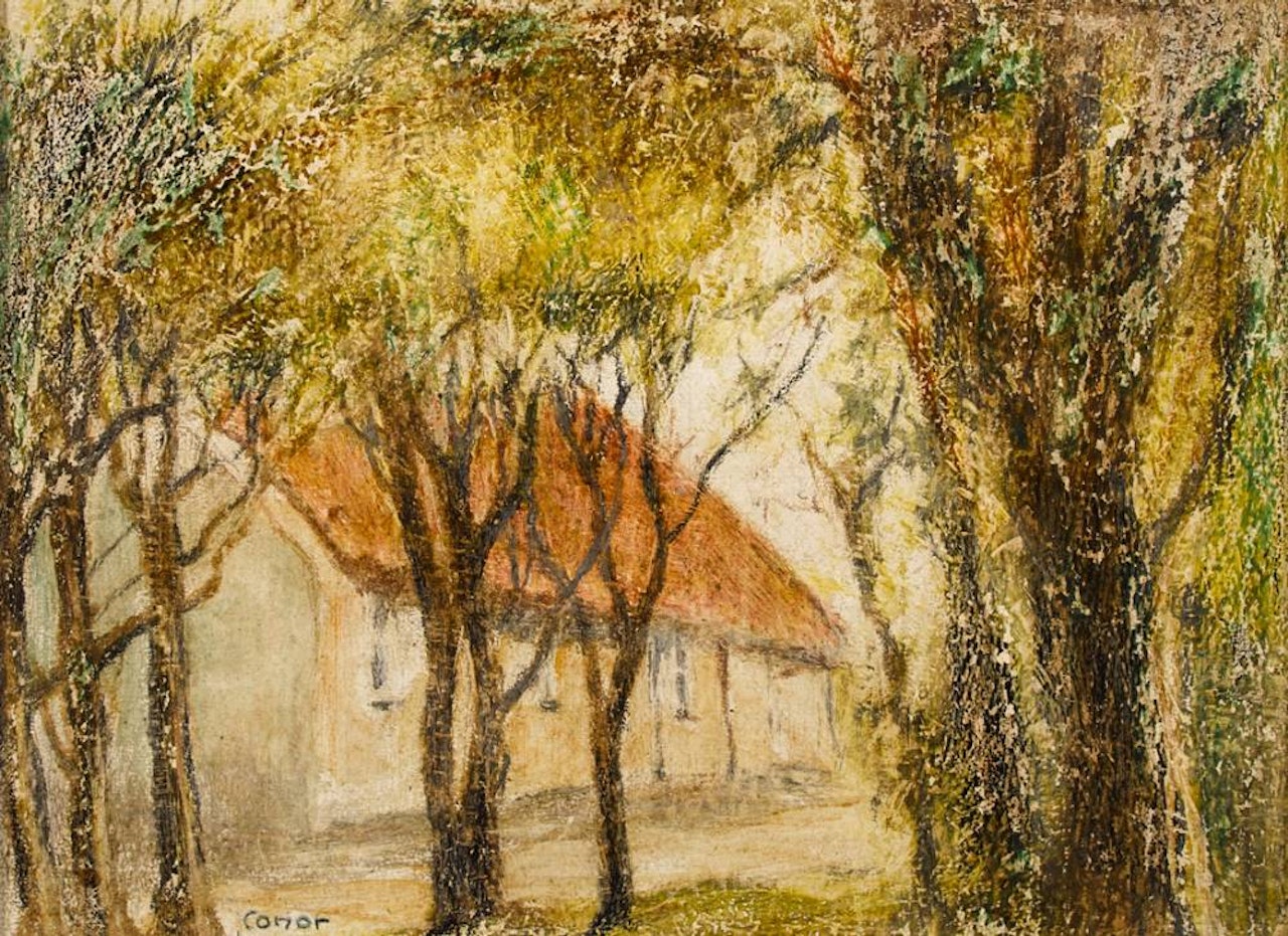 THATCHED COTTAGE, DUNDRUM, COUNTY DOWN by William Conor