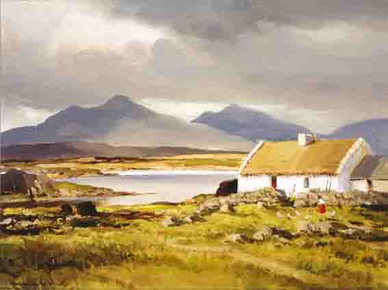 LANDSCAPE, ROUNDSTONE, CONNEMARA by Maurice Canning Wilks