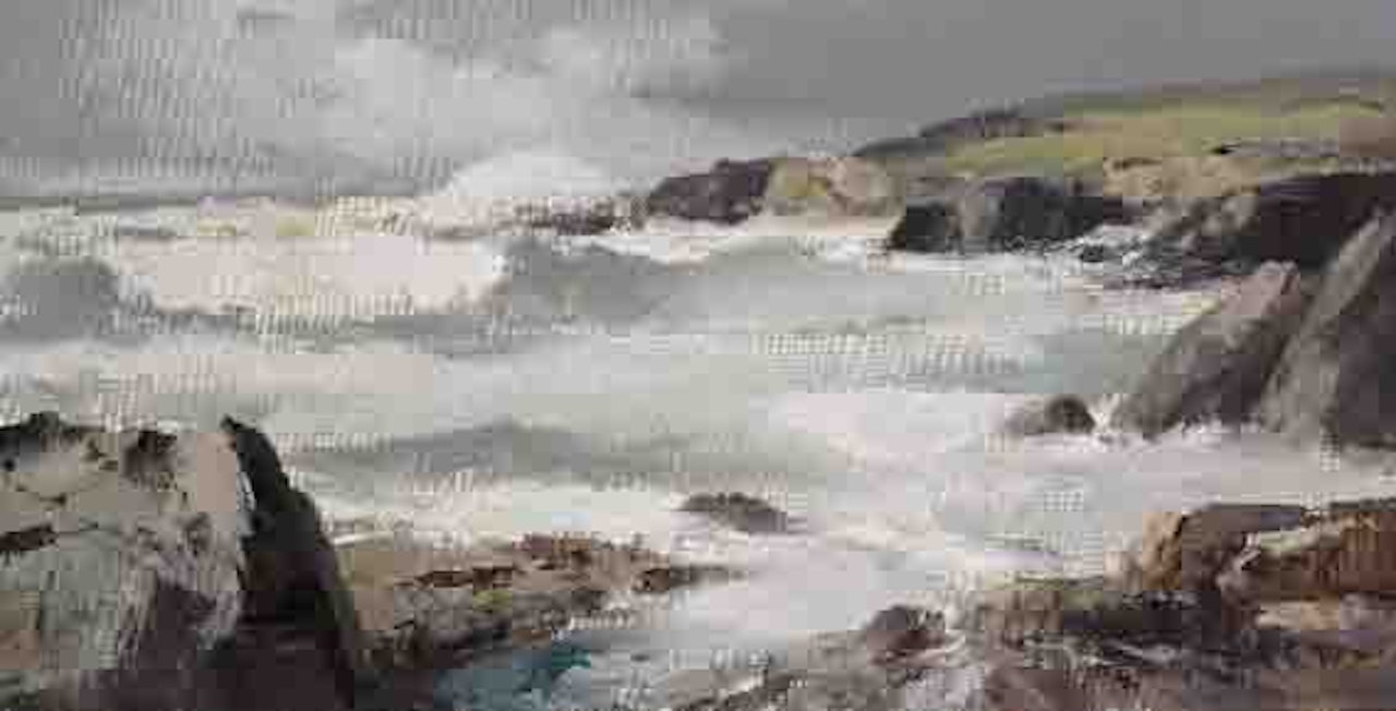 AFTER THE STORM, ATLANTIC DRIVE, COUNTY DONEGAL by Maurice Canning Wilks