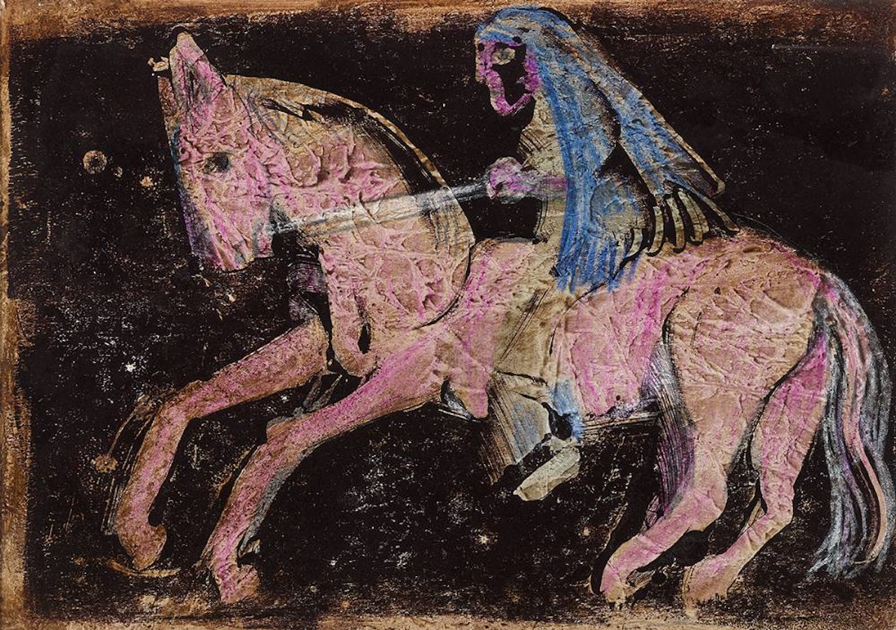 SPIRIT RIDER AND HORSE by Gerard Dillon