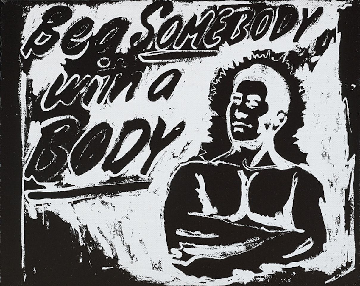 BE A SOMEBODY WITH A BODY by Andy Warhol