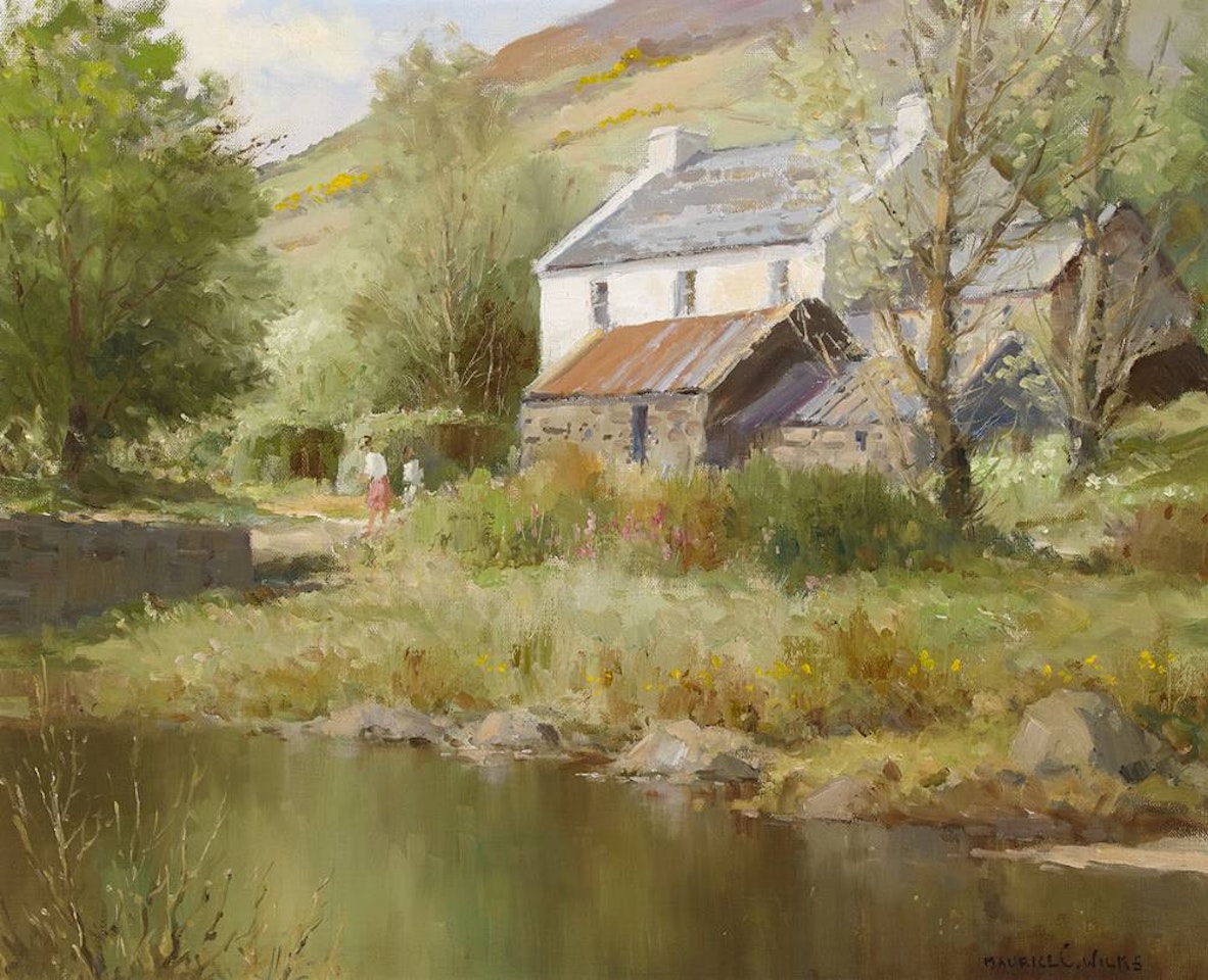 MCCORMICK"S FARM, GLENDUN, CUSHENDUN, COUNTY ANTRIM by Maurice Canning Wilks