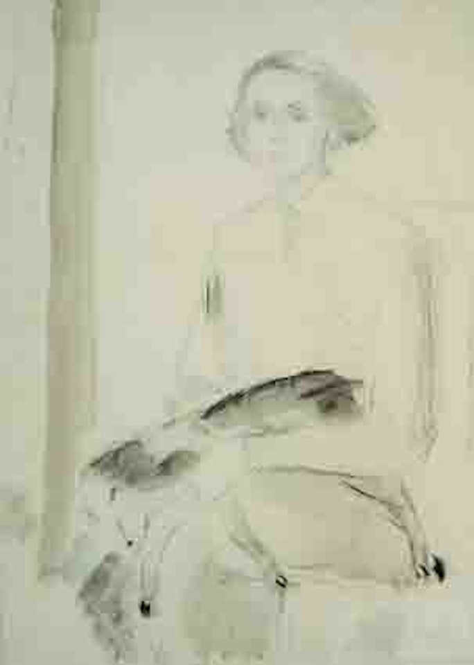 MOILA POWELL WITH DOG by Norah McGuinness