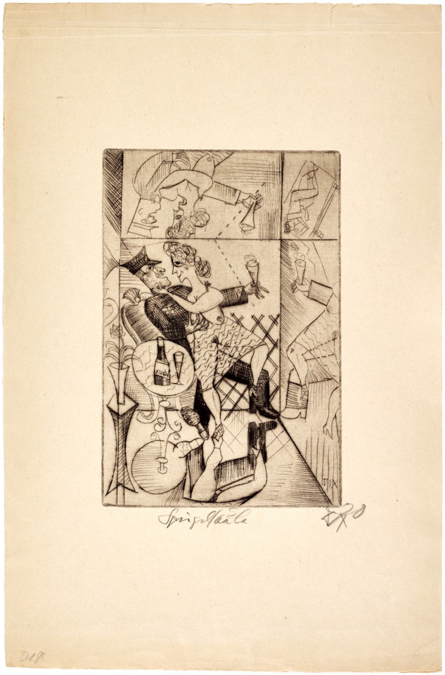 Erinnerung an die Spiegelsäle von Brüssel (Karsch 10II) by Otto Dix