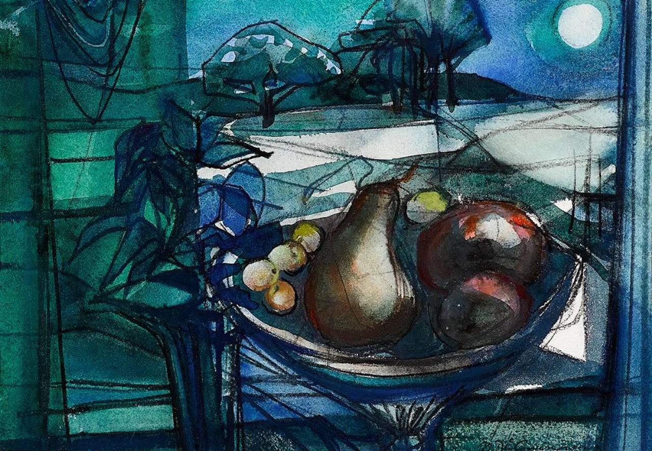 STILL LIFE WITH FRUIT by Norah McGuinness