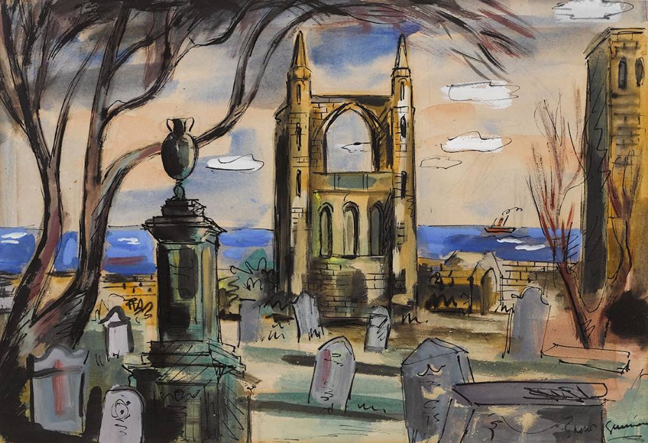 OLD CHURCHYARD BY THE SEA by Norah McGuinness