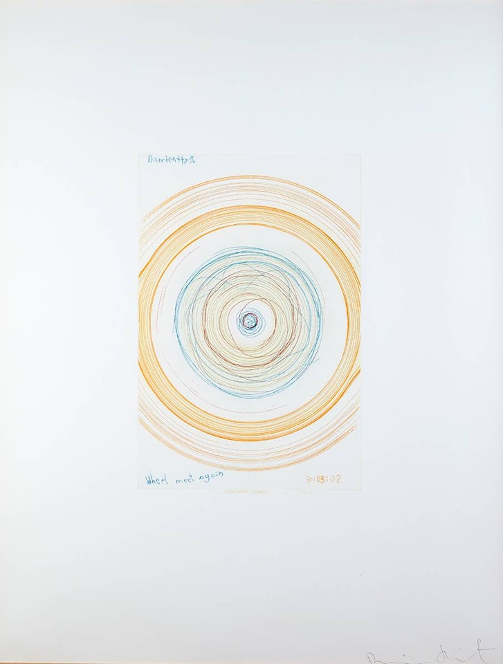 WHEEL MEET AGAIN, FROM: IN A SPIN, THE ACTION OF THE WORLD ON THINGS, VOLUME I by Damien Hirst