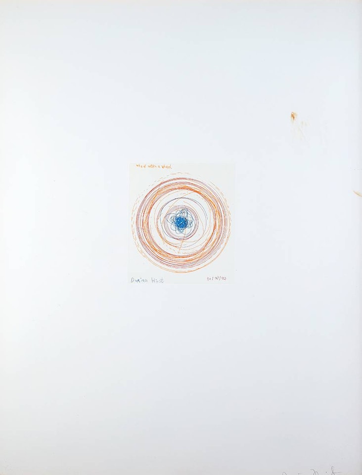 WHEEL WITHIN A WHEEL, FROM: IN A SPIN, THE ACTION OF THE WORLD ON THINGS, VOLUME I by Damien Hirst