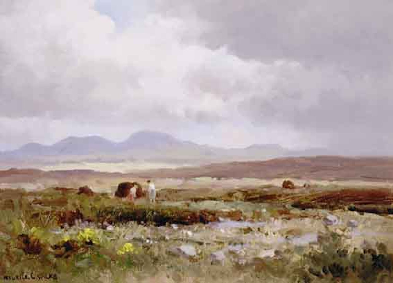 WESTERN BOGLAND, COUNTY GALWAY by Maurice Canning Wilks