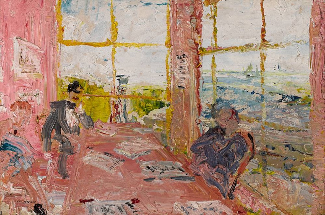THE READING ROOM by Jack Butler Yeats