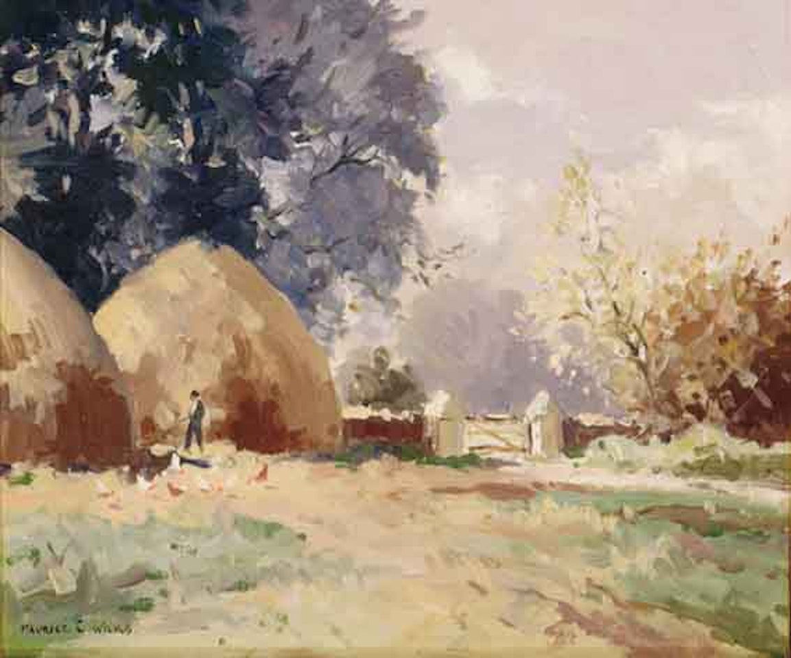THE STACK YARD, NEAR BALLYNURE, COUNTY ANTRIM by Maurice Canning Wilks