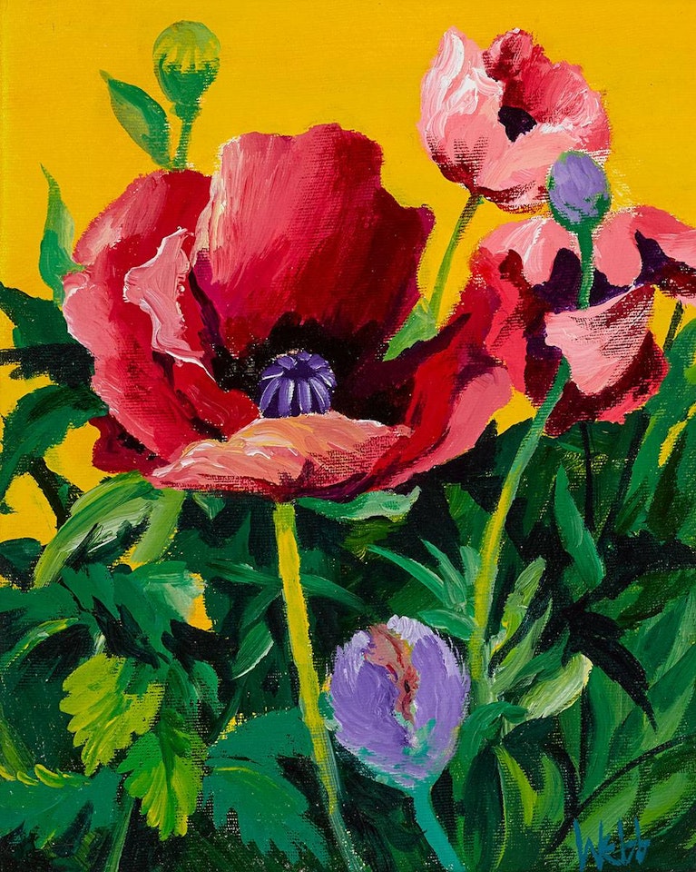 ORIENTAL POPPIES I by Kenneth Webb