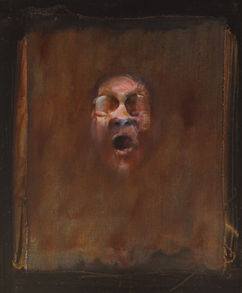 HEAD (WITH SPECTACLES) by Louis Le Brocquy