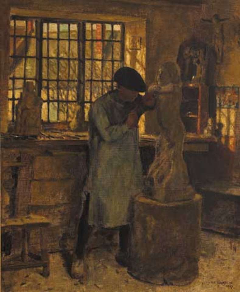 THE SCULPTOR (also known as THE WORKSHOP) by Norman Garstin