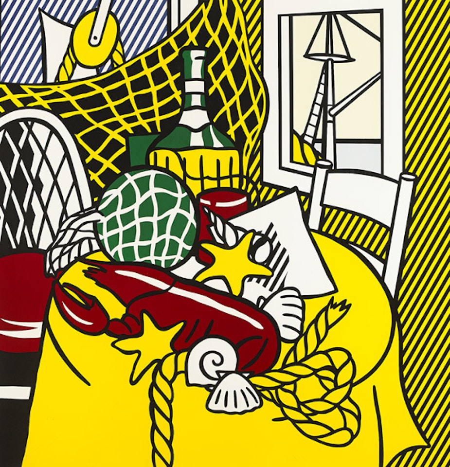 STILL LIFE WITH LOBSTER by Roy Lichtenstein