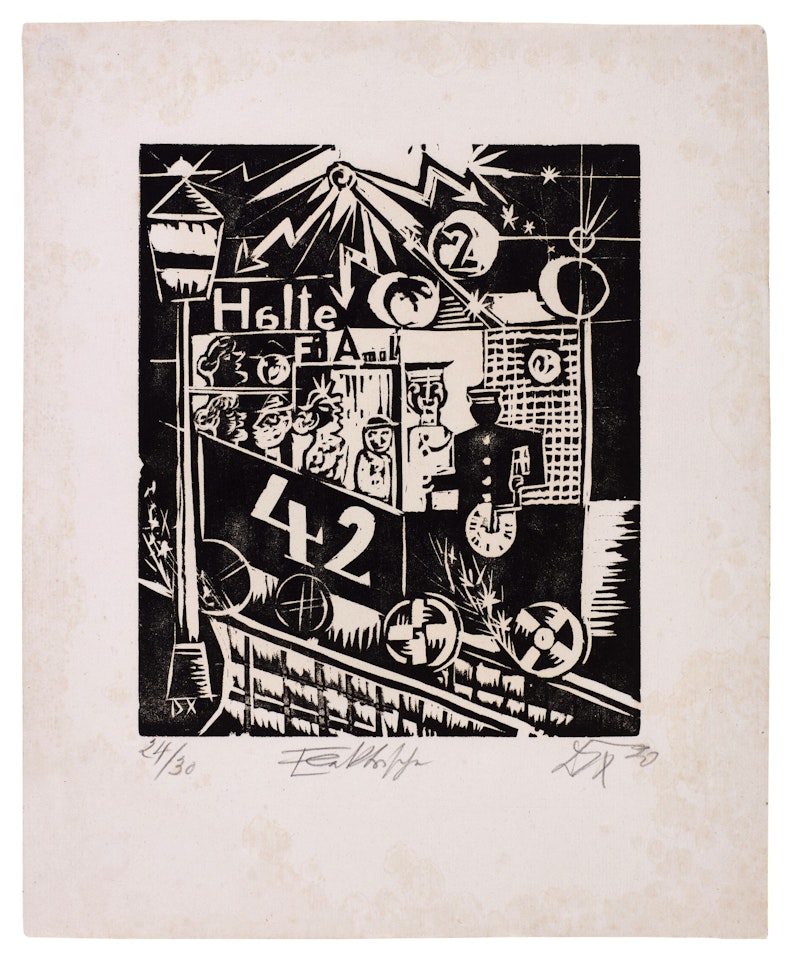 Neun Holzschnitte (K. 23-31) by Otto Dix