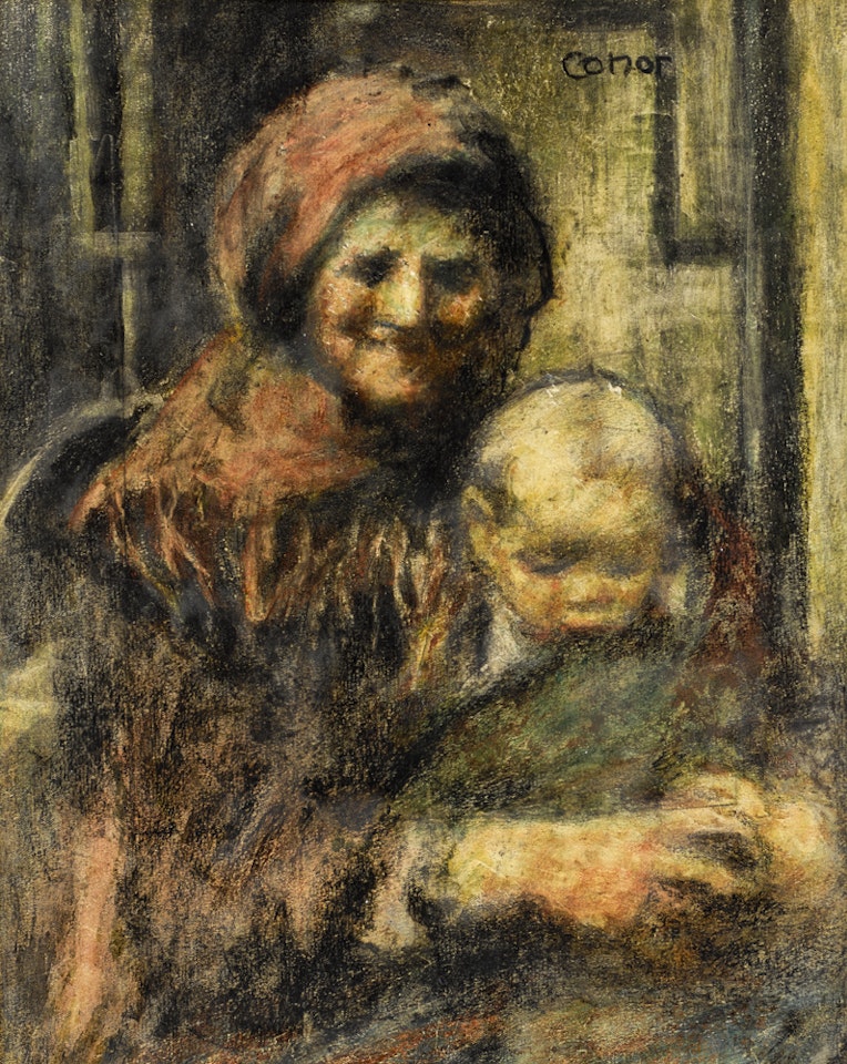 GRANDMOTHER AND CHILD by William Conor