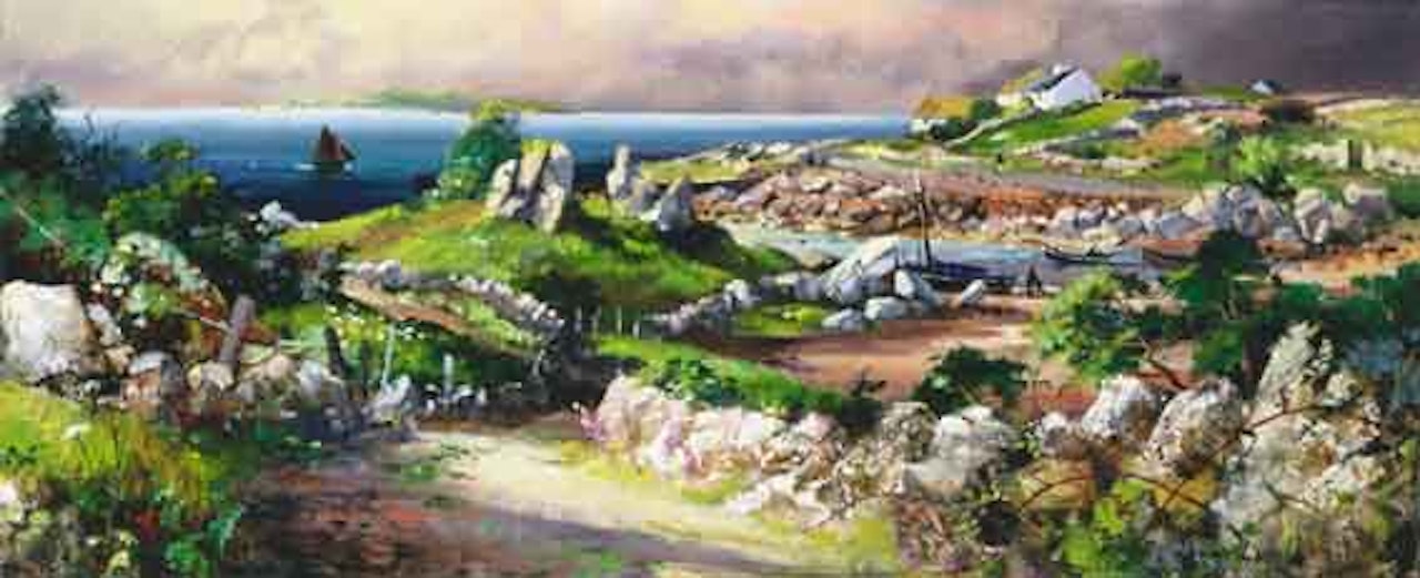 NEAR ROUNDSTONE, CONNEMARA by Kenneth Webb