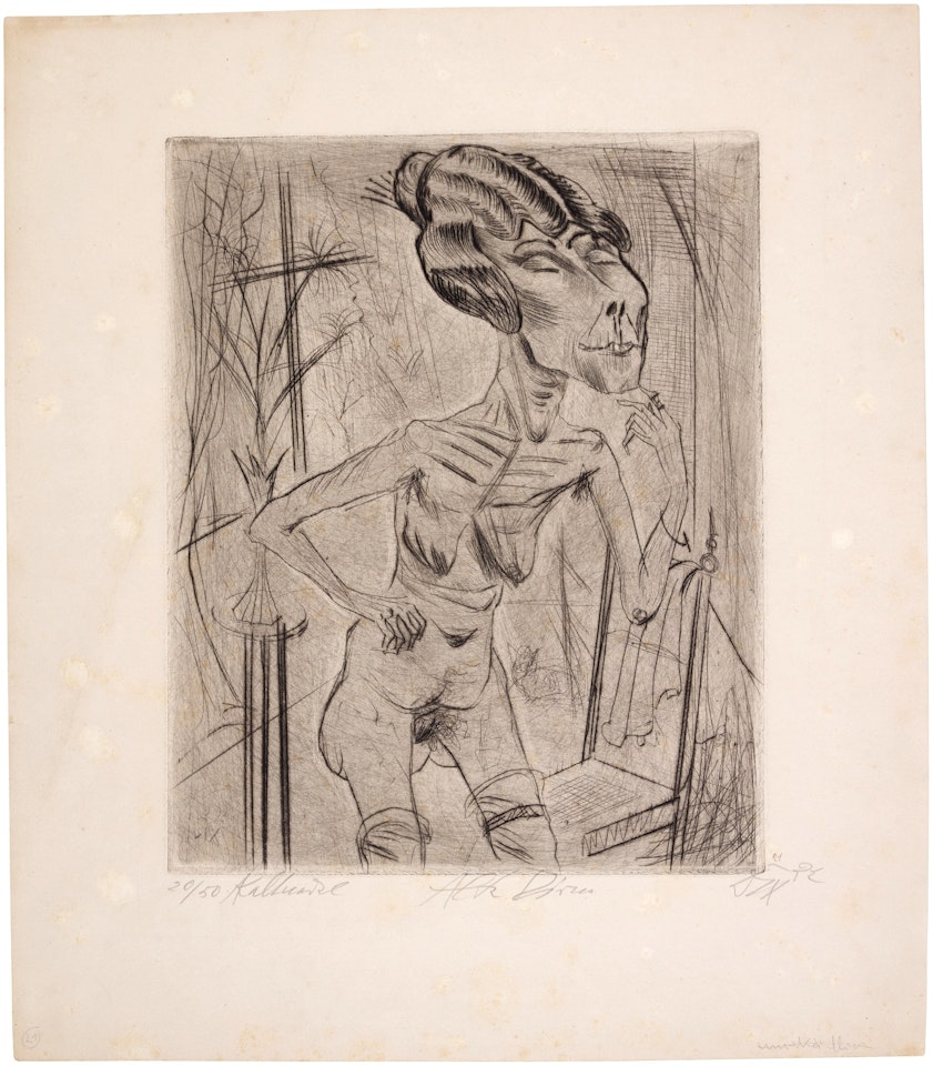 Alte Dirne (K. 18II) by Otto Dix