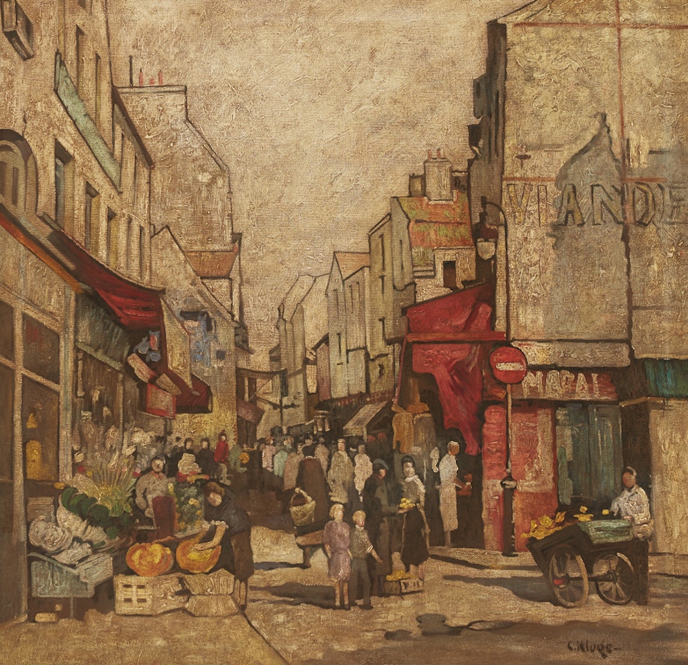 FRENCH MARKET SCENE by Constantin Kluge