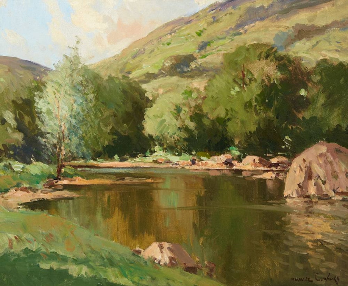 LAKE SCENE by Maurice Canning Wilks