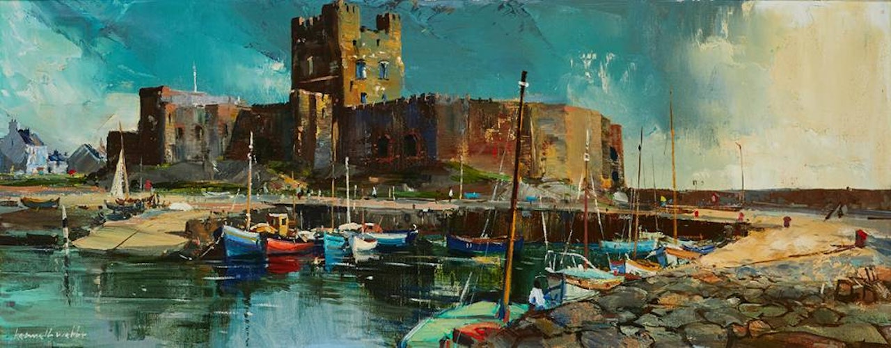 CARRICKFERGUS CASTLE AND QUAY, COUNTY ANTRIM by Kenneth Webb