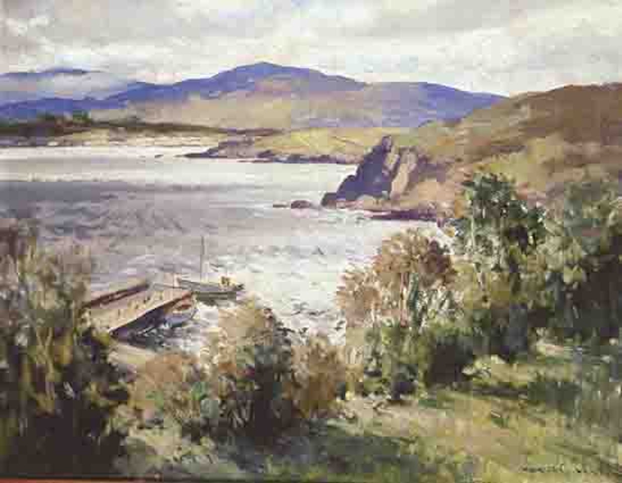 MUCKISH FROM ARDS, COUNTY DONEGAL by Maurice Canning Wilks