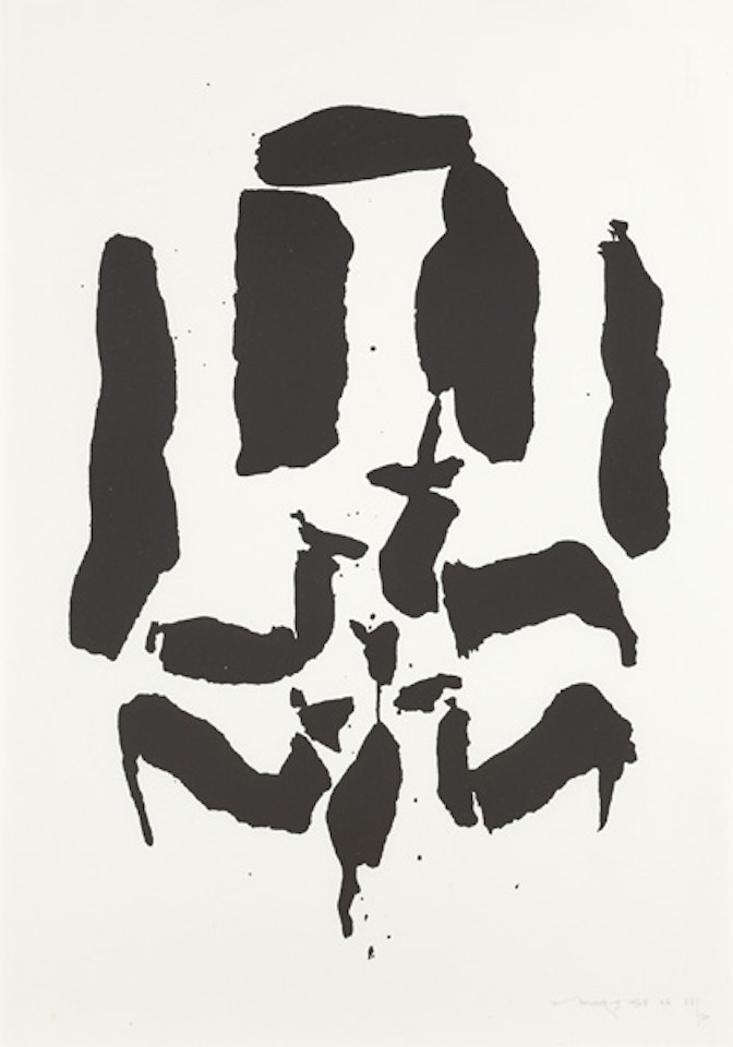 THE TÁIN. DEER AMONG DOLMENS by Louis Le Brocquy