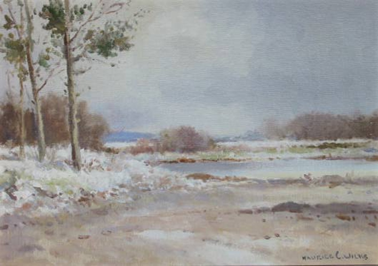 WINTER NEAR MAHEE ISLAND, STRANGFORD LOUGH by Maurice Canning Wilks