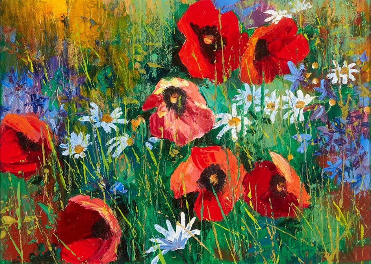 POPPIES AND DAISIES by Kenneth Webb
