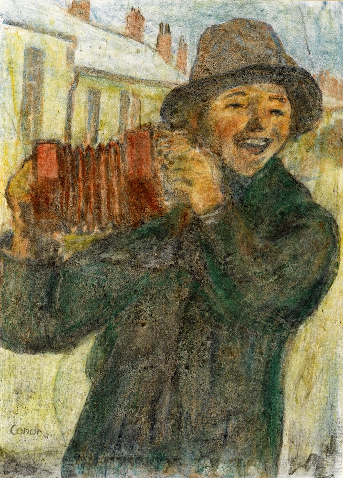 THE ACCORDION PLAYER by William Conor