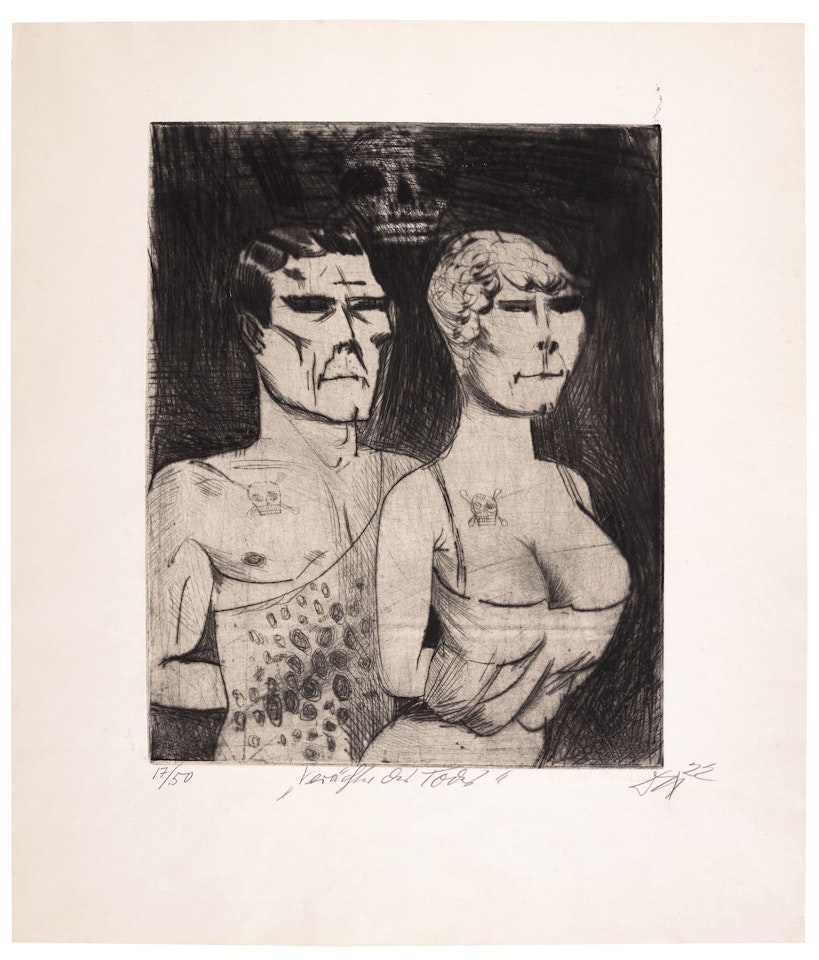 Zirkus (K. 32 - 41) by Otto Dix