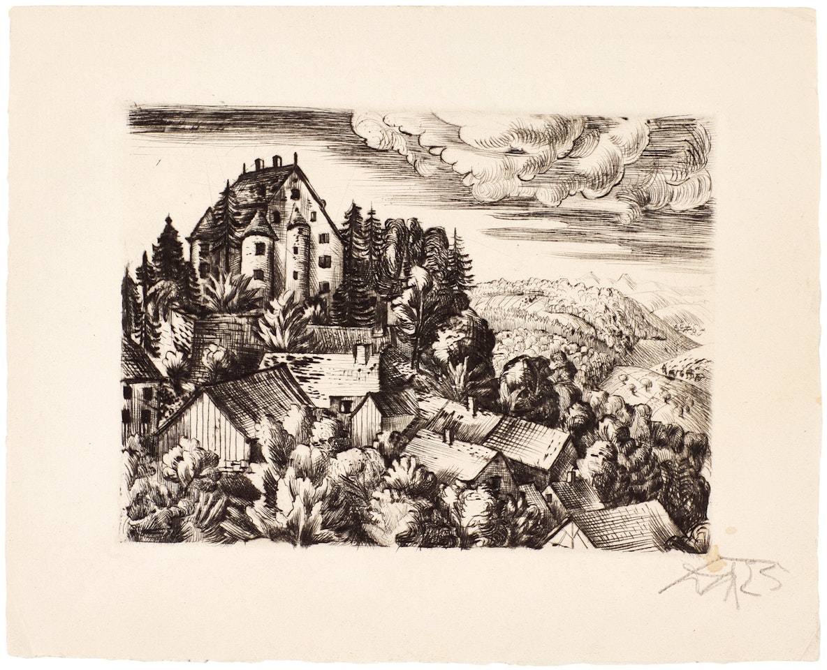 Schloss Randegg (K. 128) by Otto Dix