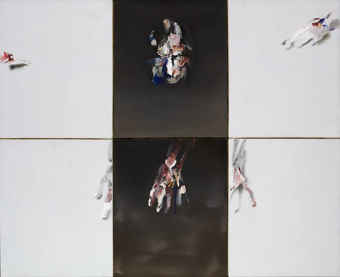 REACHING. HOMAGE TO JOHN MONTAGUE by Louis Le Brocquy