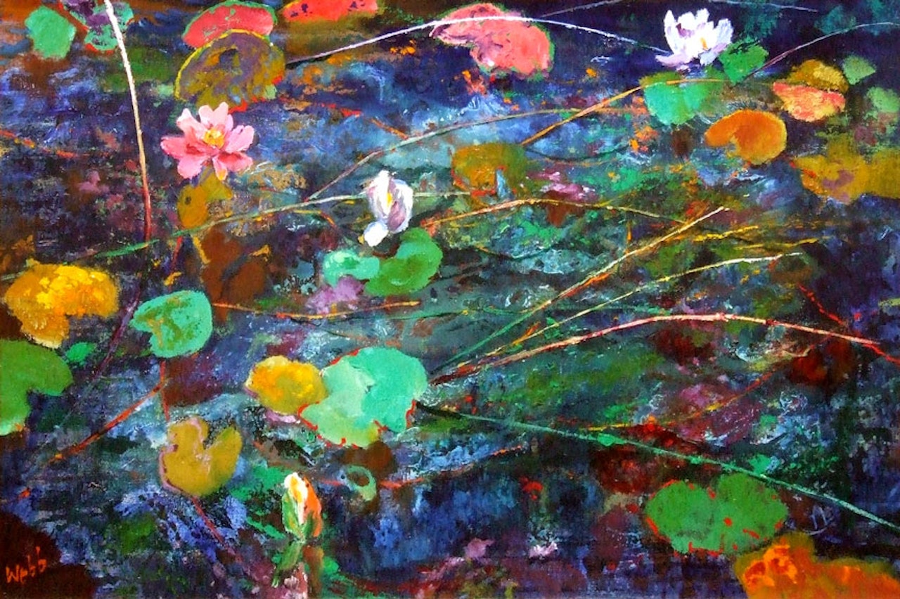 WATERLILIES, MARCONI POND by Kenneth Webb