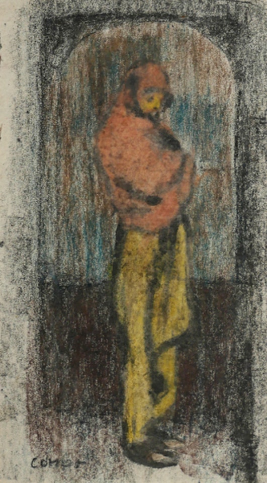 FIGURE IN A DOORWAY by William Conor