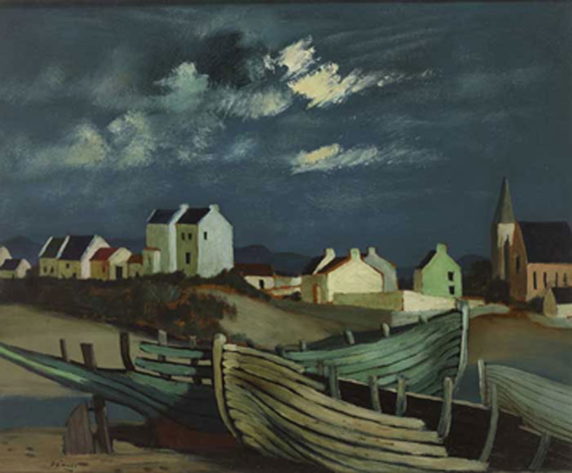 BOATS IN FALCARRAGH, COUNTY DONEGAL by Daniel O'Neill